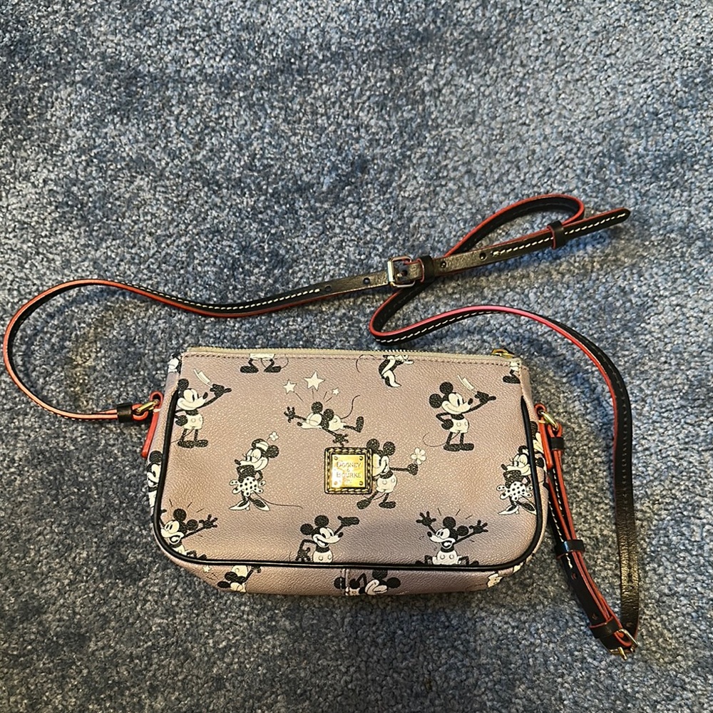 Dooney and Bourke crossbody purse- Mickey Mouse plane crazy